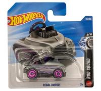 Hot Wheels - Pedal Driver - JJJ77 - Rod Squad 2/10 - Short Card - Plata - Custom Go-Kart Style - Mattel 2026 (118/250) - 1:64