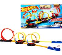 Hot Wheels – Pista de lanzamiento HDR83 Serie ACTION Multi Loop con 1 coche Multicolor