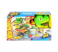 Hot Wheels - Pista Hot Wheels City Super estación de Bomberos T-Rex. Incluye un vehiculo. (JBM73)
