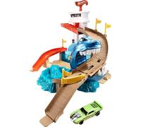 Hot Wheels Pista tiburón devorador, Pista de Coches de Juguete (Mattel BGK04)