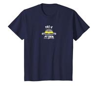 Hot Wheels - Pit Crew Pre-K Camiseta, Niños, Azul Marino, 12 años