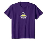 Hot Wheels - Pit Crew Pre-K Camiseta, Niños, Morado, 12 años