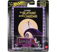Hot Wheels Pop Culture Nightmare Before Christmas Citroen Tipo H Escala 1:64 Metal Fundido a presión Modelo con Caucho Real Riders