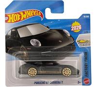 Hot Wheels - Porsche 911 Carrera T - Factory Fresh 1/5 - JJK80 - Short Card - Negro - Mattel 2026 (15/250) - Modelo de licencia - Mattel - 1:64