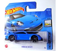 Hot Wheels - Porsche 911 GT3 - Azul - Short Card - Factory Fresh 2022-HCT22