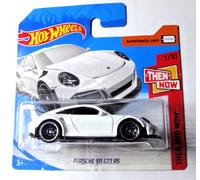 Hot Wheels Porsche 911 GT3 RS Sportwagen Blanco Then and Now 2018 - FJX93