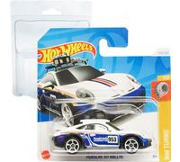 Hot Wheels Porsche 911 Rallye HW Turbo 5/5 (172/250) HRY70 Blanco 2024 + Protector Frikimonkey