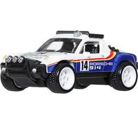 Hot Wheels Porsche 914 Safari, Coche de Juguete Premium a Escala 1:64, con neumáticos Real Riders y Carrocería y Chasis Metal/Metal, JKF22