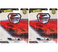 Hot Wheels Porsche 917 K, Coche de Juguete Premium a Escala 1:64, con neumáticos Real Riders y Carrocería y Chasis Metal/Metal, JKF03 (Paquete de 2)