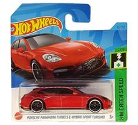 Hot Wheels - Porsche Panamera Turbo S E-Hybrid Sport Turismo - HW Green Speed 2/10 - HKH55 - Short Card - Rojo - Mattel 2023