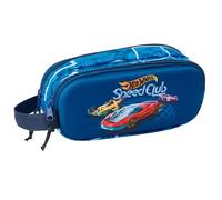 HOT WHEELS - Portatodo Doble 3D, Estuche Infantil, Estuche Niño, Ideal para Niños en Edad Escolar, Cómodo y Versátil, Calidad y Resistencia, 21x6x8 cm