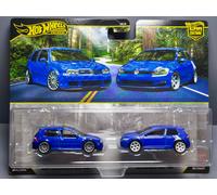 Hot Wheels Premium 2004 paquete de 2 Volkswagen Golf R32 - MK7 (CT12)