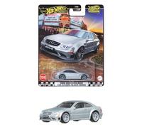 Hot Wheels Premium Boulevard Cars Mercedes-Benz 2008 CLK 63 AMG - Escala 1:64 - Longitud 7 cm - GJT68 - Boulevard Serie 126