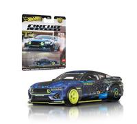 Hot Wheels Premium Car Culture Circuit Legends RTR Mustang Coche de juguete metálico coleccionable a escala 1:64 Vehículo de drift con neumáticos Real Riders, JBK48