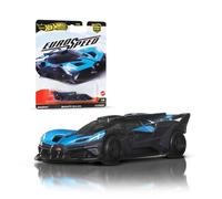Hot Wheels Premium Car Culture Eurospeed Bugatti Bolide Coche de juguete metálico coleccionable a escala 1:64 con neumáticos Real Riders, JBK79