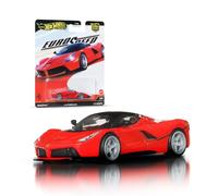 Hot Wheels Premium Car Culture LaFerrari Coche de Juguete a Escala 1:64 con neumáticos Real Riders, chasis y carrocería Metal/Metal, JBK55