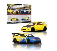 Hot Wheels Premium Car Culture Pack con dos vehículos a escala 1:64, parejas únicas, neumáticos Real Riders, chasis Metal/Metal, juguete para coleccionistas, JBL00