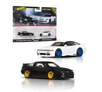 Hot Wheels Premium Car Culture, pack con dos vehículos a escala 1:64, parejas únicas, neumáticos Real Riders, chasis Metal/Metal, juguete para coleccionistas, JBK96
