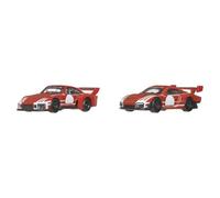 Hot Wheels Premium Car Culture Porsche 935 Pack de 2 a Escala 1:64 | 935 Pack Then & Now, coches de juguete coleccionables con neumáticos Real Riders, chasis metal/metal, JHW51