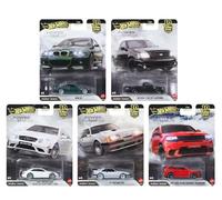 Hot Wheels Premium Car Culture Power Trip - Juego completo de 5 coches fundidos, BMW M3, Ford F-150, Mercedes-Benz, Jeep Trackhawk FPY86-961R