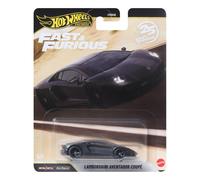 Hot Wheels Premium, Inspirado en la franquicia Fast & Furious, Lamborghini Aventador Coupé, Coche a Escala 1:64 Fabricado en Metal Fundido para coleccionistas, JHW77