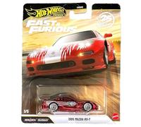 Hot Wheels Coche Premium Fast & Furious 1995 Mazda RX-7, 1:64, metal, Real Riders, 25 años de aniversario, 1/5 Chase Car JDM Tuning vehículo de película coleccionable Diecast JHW71
