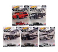 Hot Wheels Premium Fast & Furious 2022 Juego completo de 5 vehículos fundidos a presión de DMC55-957J Release