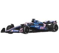 Hot Wheels Premium Formula 1 BWT Alpine - Pierre Gasly #10 Coche de Carreras, vehículo de Juguete Coleccionable metálico a Escala 1:64 con neumáticos Real Riders y chasis y carroceríaMetal, JKD82