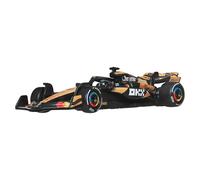 Hot Wheels Premium Formula 1 McLaren Lando Norris coche de carreras, vehículo de juguete coleccionable metálico a escala 1:64 con neumáticos Real Riders y chasis y carrocería Metal/Metal, JBM25