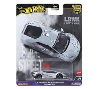 Hot Wheels Premium LB-Works Lamborghini, Car Culture, Coche de juguete blanco a escala 1:64, juguete regalo para niños y niñas +3 años y fans y coleccionistas adultos, HKC84