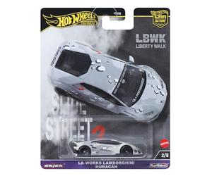 Hot Wheels Premium LB-Works Lamborghini, Car Culture, Coche de juguete blanco a escala 1:64, juguete regalo para niños y niñas +3 años y fans y coleccionistas adultos, HKC84