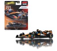 Hot Wheels Formula 1 McLaren Oscar Piastri #81, Coche de Carreras Coleccionable Premium de Metal Die-Cast a Escala 1:64, con neumáticos Real Riders y carrocería y chasis Metal/Metal, JKD81