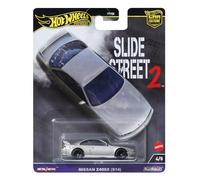 Hot Wheels Premium Nissan Silvia S14, Car Culture, Coche de juguete gris de colección a escala 1:64, juguete regalo para niños y niñas +3 años y fans y coleccionistas adultos, HKC83