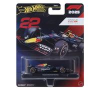 Hot Wheels Premium Oracle Red Bull Racing F1 Yuki Tsunoda #22 | Coche de carreras coleccionable de Fórmula 1 a escala 1:64 con neumáticos Real Riders y carrocería/chasis metálicos, JKD95