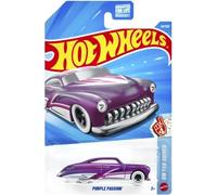 Hot Wheels - Purple Passion - HW Fan Driven - JJK91 - Short Card - Purple - Mattel 2026 46/250 - Custom Hot Rod - 1:64 - Modelo Fantasía