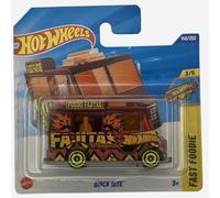 Hot Wheels - Quick Bite Fuego Fajitas - Fast Foodie 3/5 - JBB63 - Short Card - Camión de comida de fantasía rojo fuego - Mattel 2025-1:64