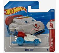 Hot Wheels - Quick Chat - Mattel 3/5 - JJJ18 - Short Card - Blanco - Mattel 2026 - Divertido personaje de bandera con detalles móviles a escala 1:64 - Modelo de fantasía