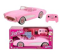 Hot Wheels Coche Teledirigido Corvette, Barbie The Movie, Coche de Juguete teledirigido con Pilas de la película Barbie, Capacidad para Dos muñecas Barbie y el Maletero se Abre, +4 años, HPW40