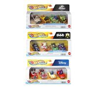 Hot Wheels Racerverse Pack 4 Coches de Juguete con Personaje, Modelos Surtidos, +3 años (Mattel HKD30)