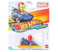 Hot Wheels RacerVerse - Coche de carreras de juguete de Iron Man de Marvel
