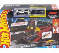 Hot Wheels Racing F1 Conjunto de Pista para Coches de Juguete con vehículos a Escala 1:64 de Oracle Red Bull Racing y Visa Cash App Bulls Formula One Team, JNN35