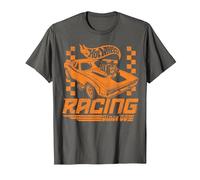 Hot Wheels: Racing Since 68 Retro Checker Camiseta, Hombre, Asfalto, L