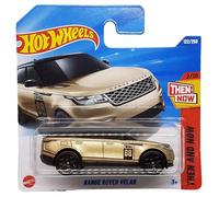 Hot Wheels Range Rover Velar Then and Now 2/10 HYY63 - Tarjeta corta - Land Rover - Oro metalizado - Mattel 2025-1:64
