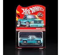 Hot Wheels RLC Exclusive 1990 Chevy 454 SS, Spectraflame Teal, capucha de apertura, chasis de metal, escala 1:64