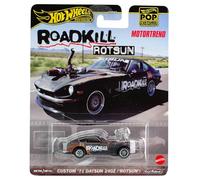 Hot Wheels Roadkill Rotsun - Modelo de coche Custom '71 Datsun, escala 1:64, longitud 7 cm, HKC37