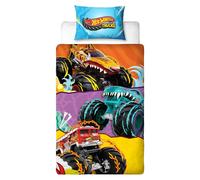 Hot Wheels Ropa De Cama Para Niños Set Nórdico Individual Trucks 135cm x 200cm