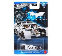 Hot Wheels Silver Series Batman - El Caballero Oscuro Batmóvil [Blanco] Vehículo de juguete fundido a escala 2/15-1:64