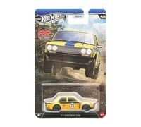 Hot Wheels Silver Series Rally Racers '71 Datsun 510 [Amarillo] 4/5, Escala 1:64 Vehículo de Juguete Fundido a presión