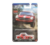 Hot Wheels Coche de juguete fundido a presión Silver Series Rally Racers 2/5 Honda S800 1:64 Rojo