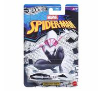Hot Wheels Silver Series Spider Man Ground FX [Ghost Spider] Vehículo de juguete fundido a escala 2/5, 1:64